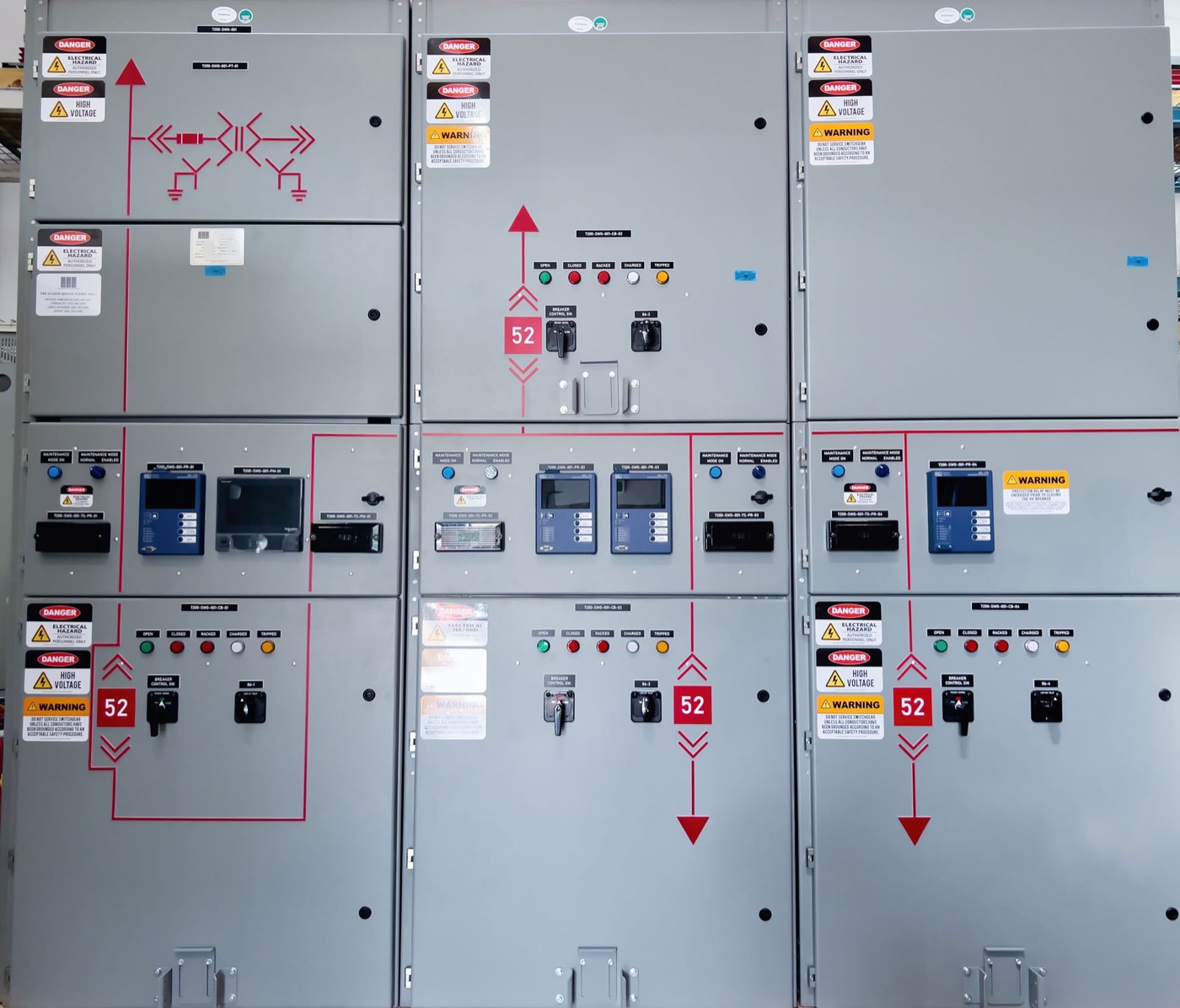 Tablero de protecciones eléctricas de media tensión